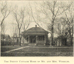 THE PRETTY COTTAGE HOME OF MR. AND MRS. WHEELER.