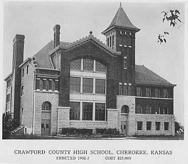 Crawford 
County High School, Cherokee, Kansas, erected 1902-3, cost $25,000