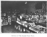 Interior of The Inside Fruit Store.