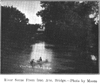 River Scene From Iron Ave. Bridge.